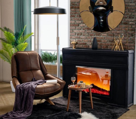 Luxury armchair modern design living room furniture brown color style novelty