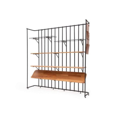 Stylish brown bookshelf modern furniture for living room