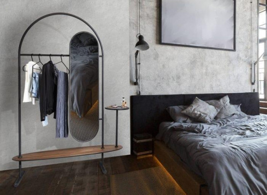 Luxurious mirror with shelf Modern stylish furniture for hallway novelty