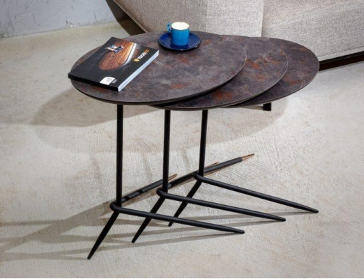 Set of 3 side tables in modern design - Accents for your home