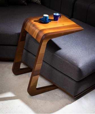 Stylish wooden side table for natural living accents in the living room