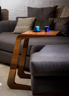 Stylish wooden side table for natural living accents in the living room