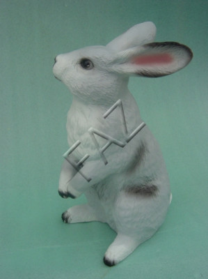 Design Hare Figure Garden Statue Sculpture Figures Sculptures Decoration New c427