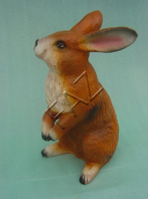Design Hare Figure Garden Statue Sculpture Figures Sculptures Decoration New c427