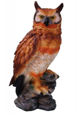 Design Owl Figure Garden Statue Sculpture Figures Sculptures Decoration Decor New