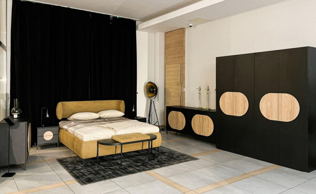 Bed Yellow Beautiful Design Modern Bedroom Double Beds Elegant Furniture