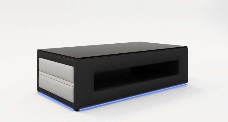 Design glass table coffee table side table couch sofa tables leather upholstered table