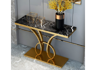 Modern Console Table Designer Gold Handmade Stainless Steel 120x40cm