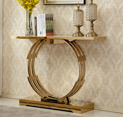 Designer luxury modern console table console table stainless steel metal
