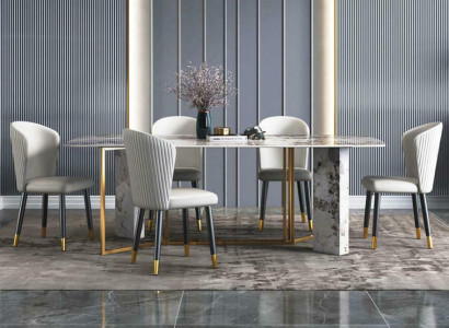Luxury Modern Marble Style Dining Table Furniture Tables Dining Room Design Kitchen