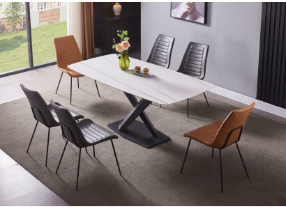 Luxury dining tables, metal dining table, modern furniture, new stainless steel