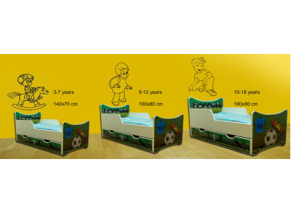 Children's bed, youth bed, bed with drawer VMotive 140x70 - 160x90 - 180x90