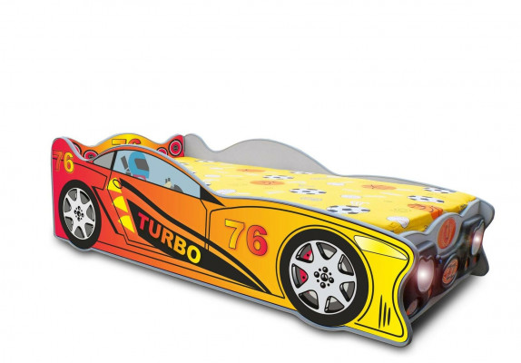 Children's bed race car sleeping room beds furniture upholstered beds