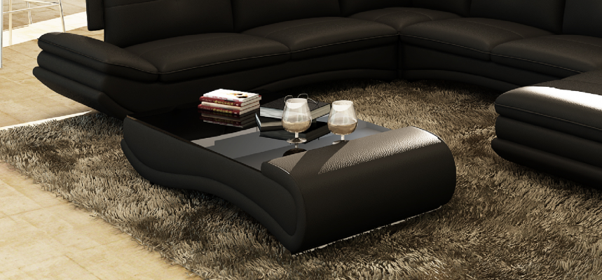 Coffee table design living room glass leather couch sofa table coffee side table