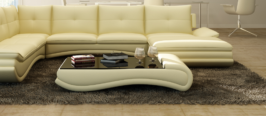 Coffee table design living room glass leather couch sofa table coffee side table