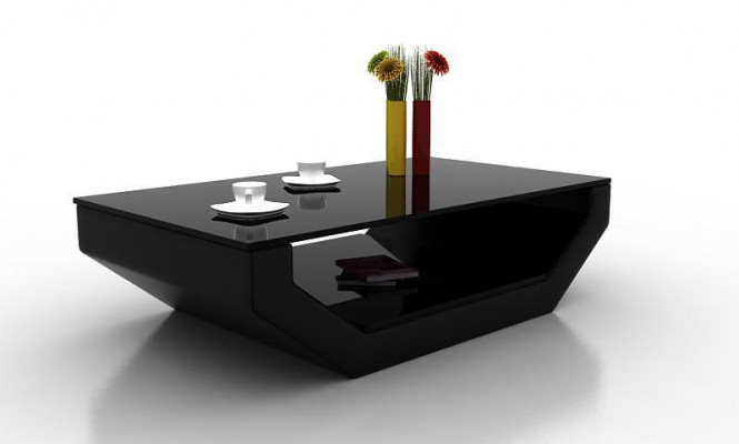 Design Space Luxury Leather Glass Table Living Room Sofa Table Side Tables