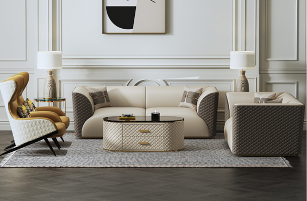 Set 3+2 Seater Coffee Table Side Table Living Room Sofa Couch 3-piece