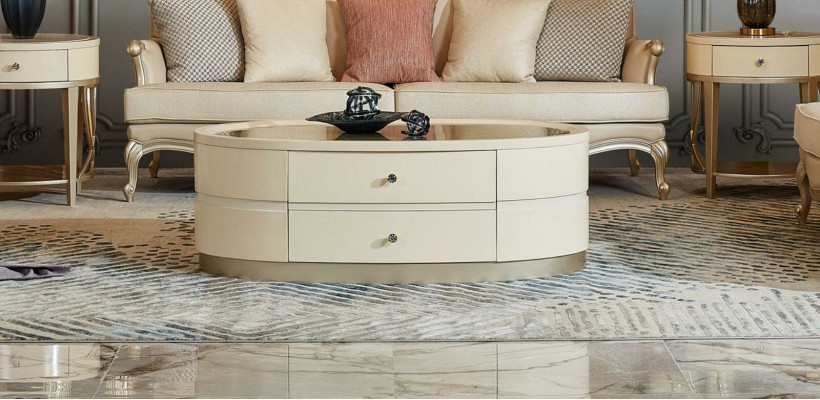Set 3 2 1 Seater Coffee Table 2x Side Tables Living Room Sofa Couch 6-piece