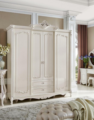 Antique Style Wardrobe Baroque Classic Wardrobe Solid Wood Cabinets New