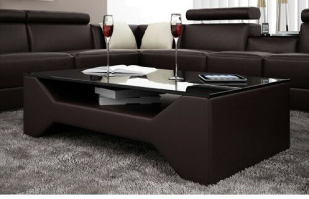 Classic luxury designer coffee table decor sofa living room table leather
