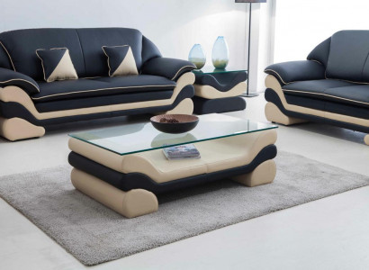 Classic luxury designer coffee table sofa living room table leather