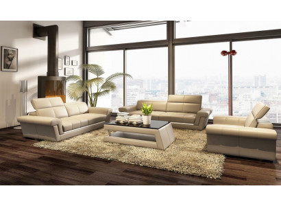 Designer sofa set upholstered leather sofa couch set combination 3+2+1