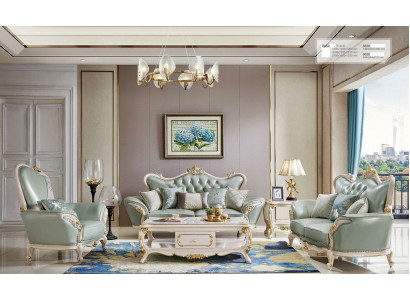 3 2 1 Seater Sofa Set Upholstered Sofas Classic Solid Wood Couch