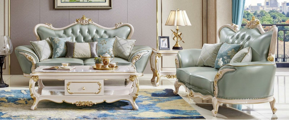 3 2 1 Seater Sofa Set Upholstered Sofas Classic Solid Wood Couch