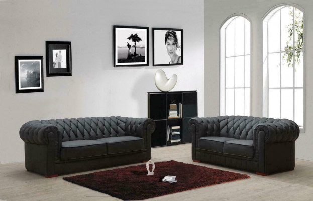 Chesterfield sofa set classic living room couch sofa set upholstery ensemble