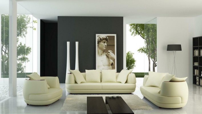 Luxury Design Sofa Set Classic Leather Couch Upholstery Seating Set Sofa