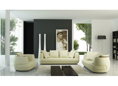 Luxury Design Sofa Set Classic Leather Couch Upholstery Seating Set Sofa