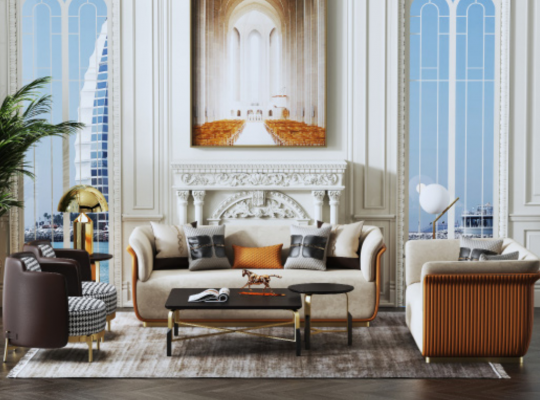 Modern sofa set 3+2 seater seating group leather couches 2-piece set
