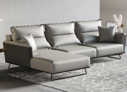 Designer leather sofa corner sofa upholstered corner couch seat L-shaped suite sofa