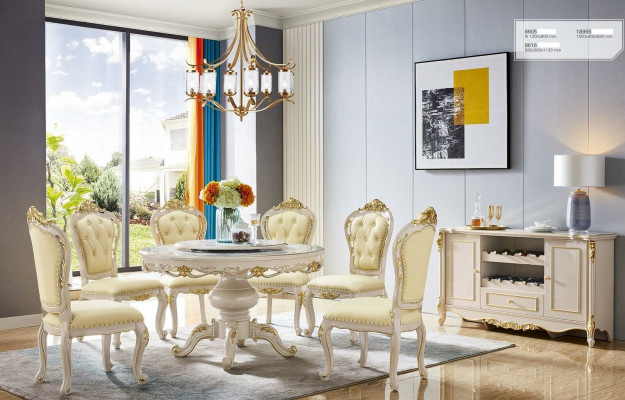 Luxury dining table, round table, dining room, round living room, wood design tables, 130 cm