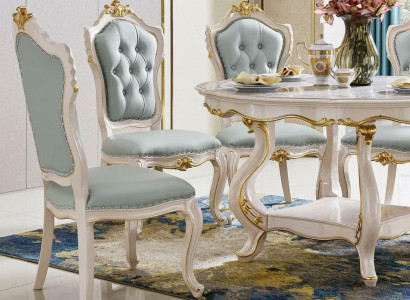 Luxury dining chairs upholstered seat chairs designer solid wood x4 chairs