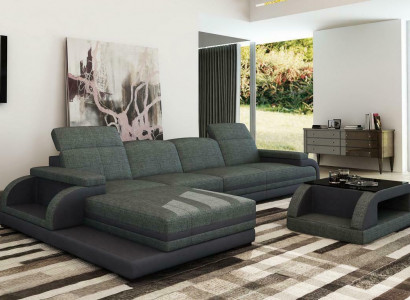 Leather sofa couch living landscape L-shape design modern sofa corner sofa sofas