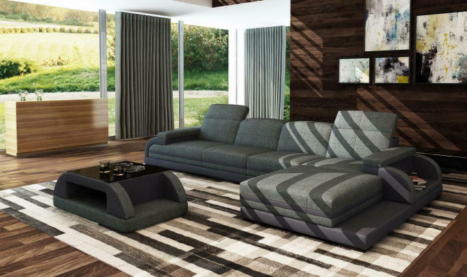 Leather sofa couch living landscape L-shape design modern sofa corner sofa sofas