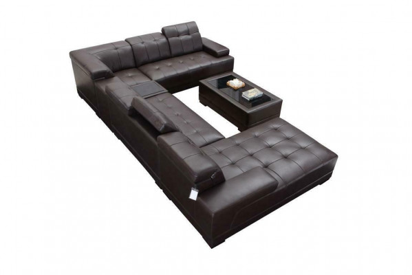 XXL Leather Big Living Room Sofa Couch Corner Sofa Sofas Couches Upholstery