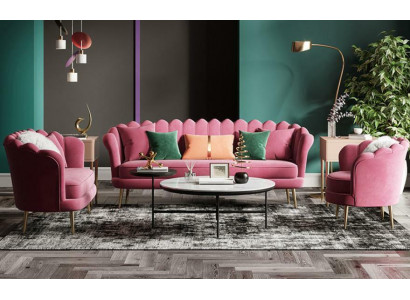 Furniture Seating Design Couch Lounge Sofas Textile Velvet Sofa Suite 3+2+1 Seater Sofa