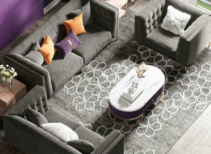 Sofa set 3+2+1 seater sofa living landscape relaxation seat design couch sofas