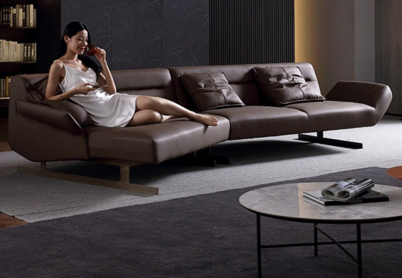 Design corner sofa living area sofa couch L-shaped upholstery couches leather