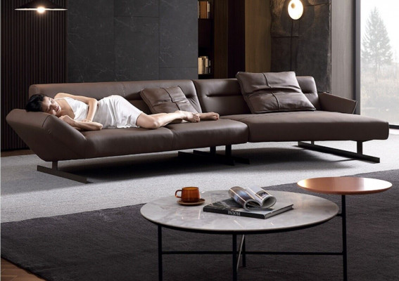 Design corner sofa living area sofa couch L-shaped upholstery couches leather