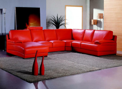 Leather sofa sectional corner sofa upholstered corner seating couch suite U-shaped XXL big.