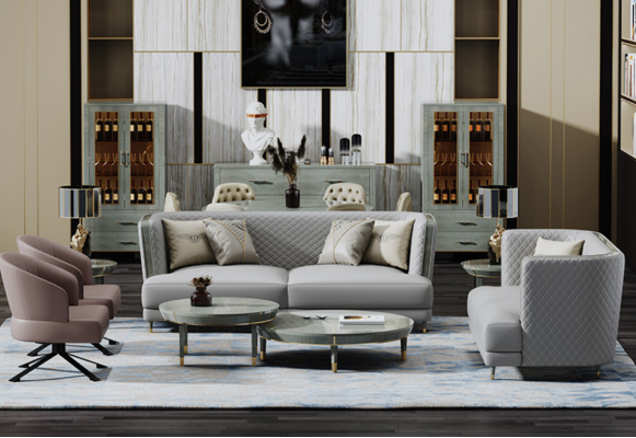 Three-seater couch upholstery design sofa seat decor sofas room furniture modern