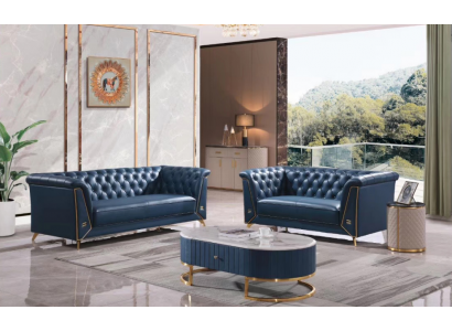 Luxury Chesterfield Sofa Set 3+2 Seater Coffee Table Furniture Couch