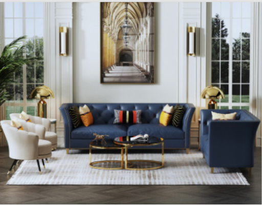 Modern Chesterfield Sofa Set 3+2 Seater Stylish Couches Leather Furniture