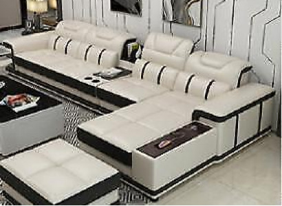 Living area corner sofa L-shape corner upholstered sofa seat design couch sofas faux leather