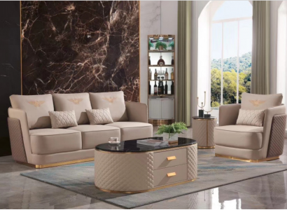 Sofa set 3+1-seater classic sets leather couches sofas upholstery
