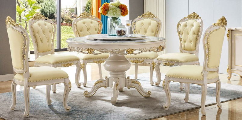 Classic Chesterfield Dining Room Chairs Designer 4-Chair Set