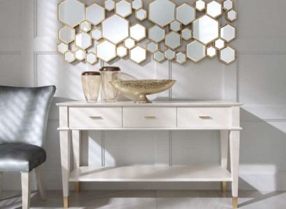 Console table dressing table console luxury wood bedroom white modern